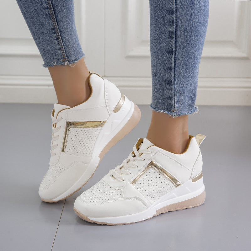Chic Platform Lace-Up Sneakers by Greta 
