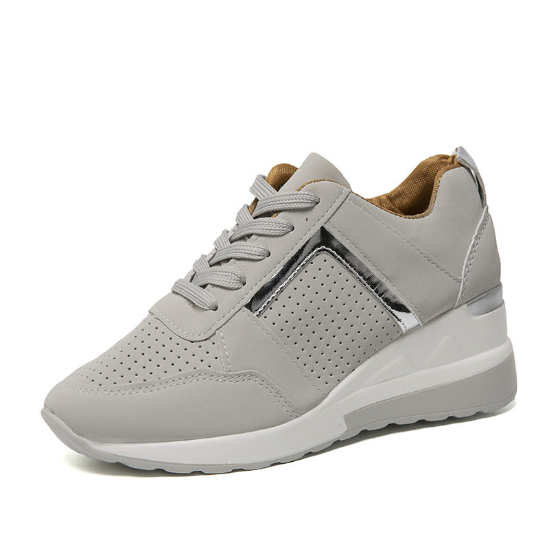 Chic Platform Lace-Up Sneakers by Greta 