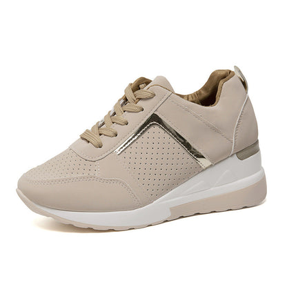 Chic Platform Lace-Up Sneakers by Greta 