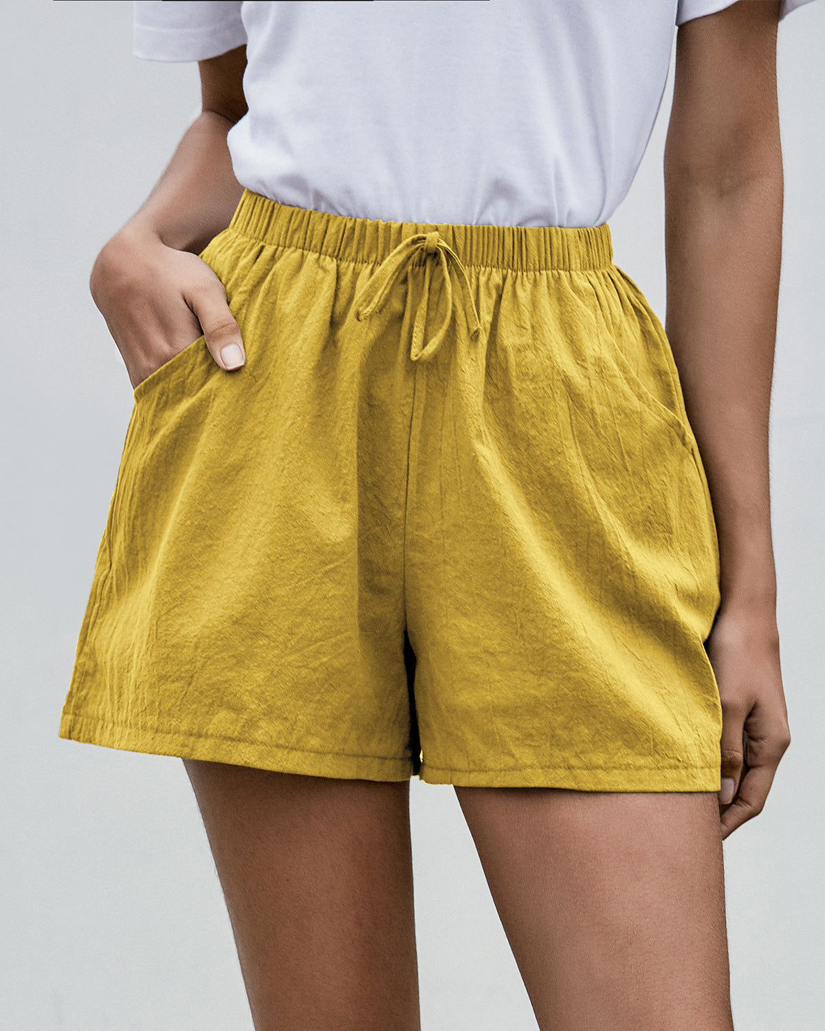 Effortless Linen Shorts Greta  Women's Wide Leg