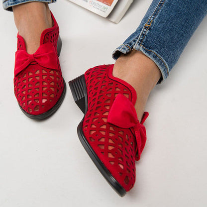 Chic Bow Loafers by Greta 