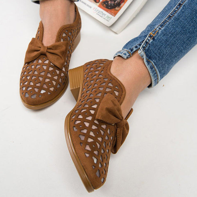 Chic Bow Loafers by Greta 