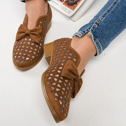Chic Bow Loafers by Greta 