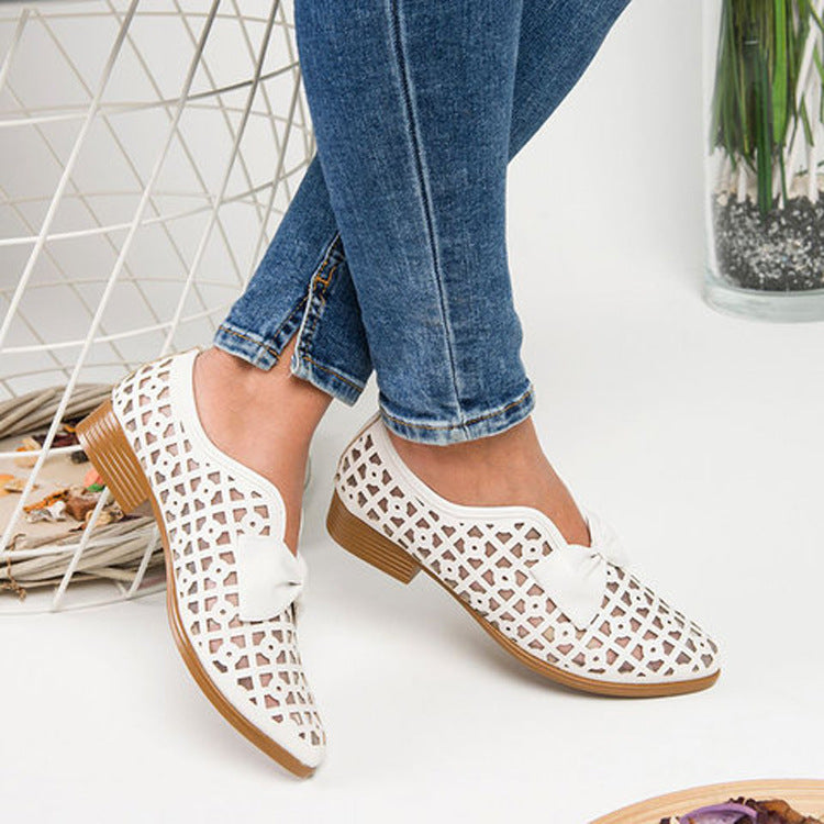 Chic Bow Loafers by Greta 