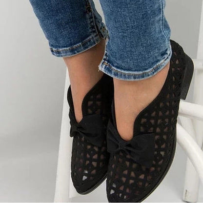 Chic Bow Loafers by Greta 