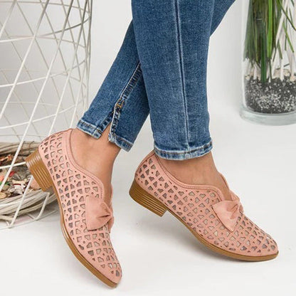 Chic Bow Loafers by Greta 