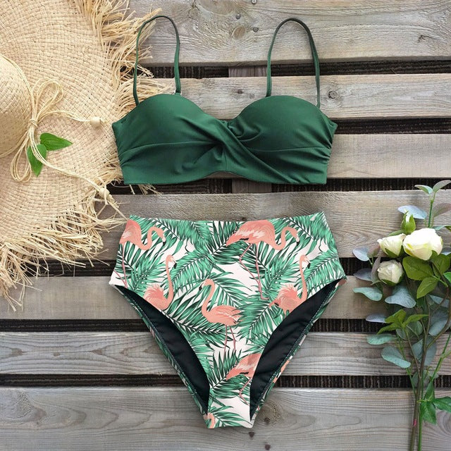 Floral High Waist Bikini by Greta 