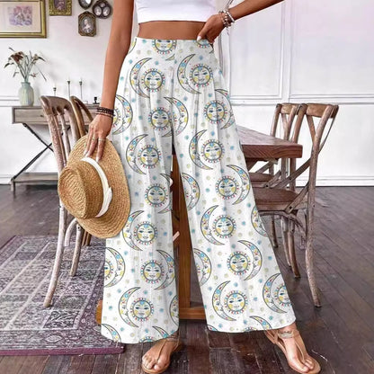 Elegant Floral High-Waisted Pants by Greta 
