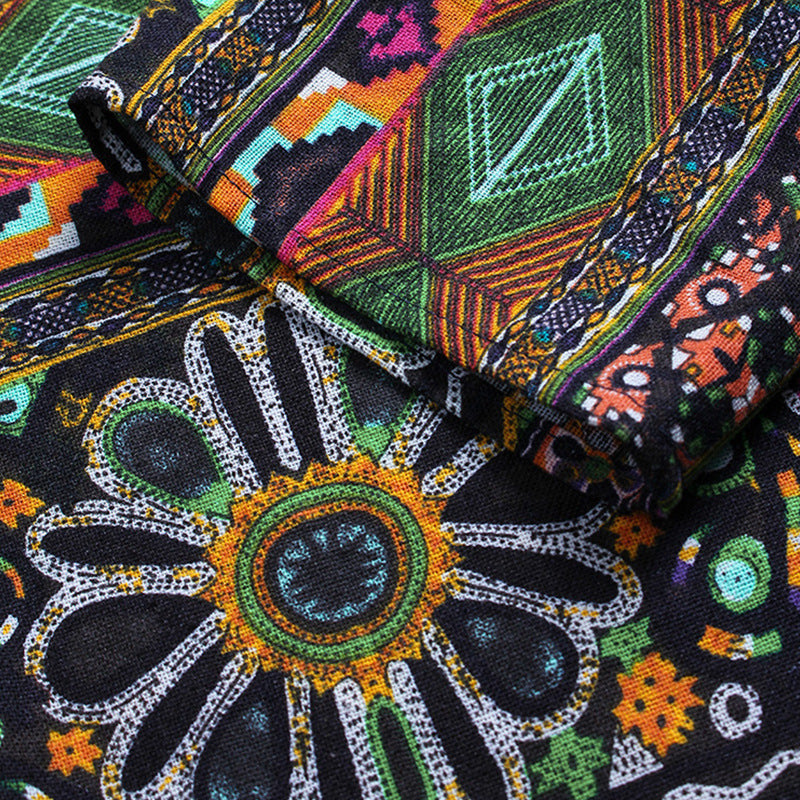 Boho Print Cotton Blouse Greta 