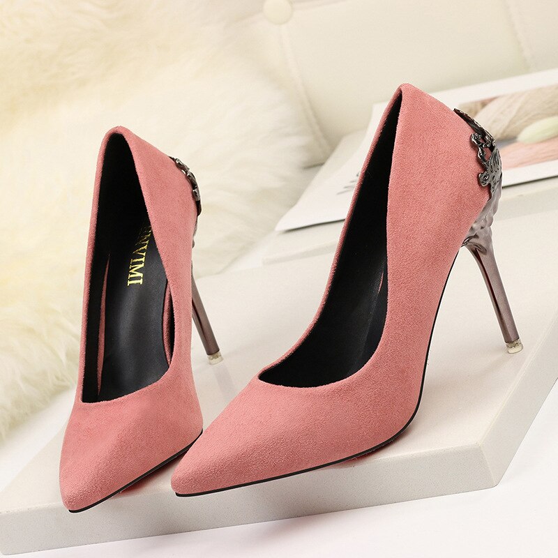 Elegant Suede High Heels by Greta 