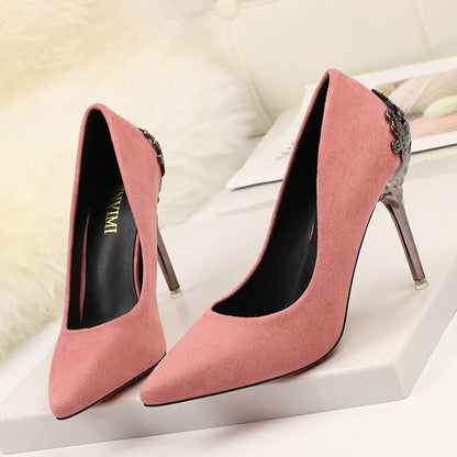 Elegant Suede High Heels by Greta 