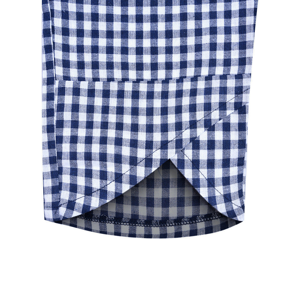 Versatile Checkered Cropped Pants by Greta 