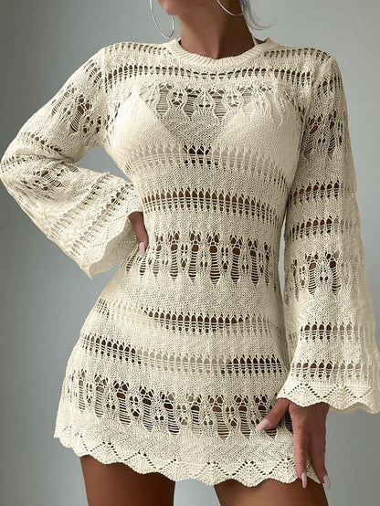Chic Crochet Greta  Beach Bikini Cover Up