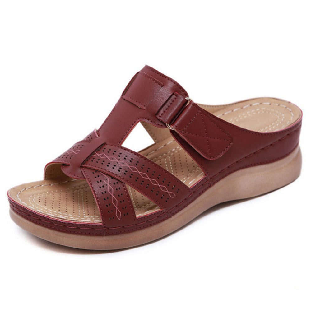 Vintage Wedge Greta  Slip-On Ladies Sandals