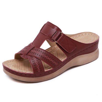 Vintage Wedge Greta  Slip-On Ladies Sandals