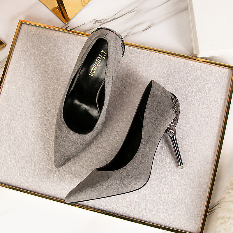 Elegant Suede High Heels by Greta 