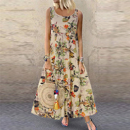 Bohemian Floral Maxi Dress Greta  Summer
