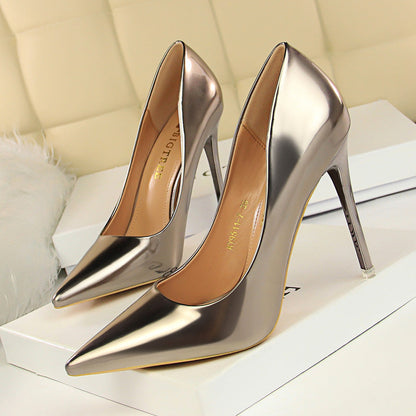 Elegant Black Greta  Stiletto Heels