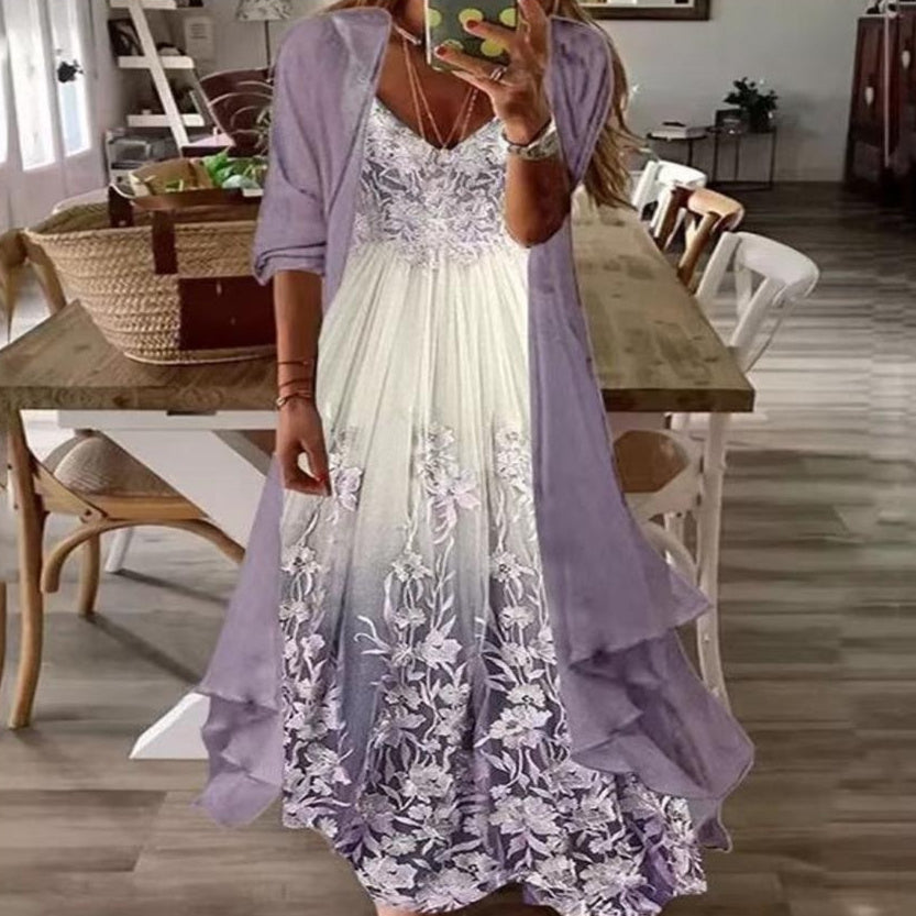 Floral Swing Greta  Summer Suspender Dress