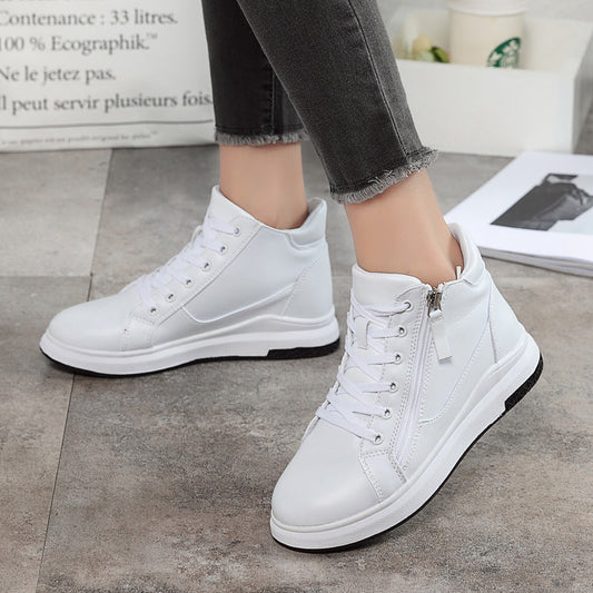 Sleek Leather Sneakers Greta  Board Shoes