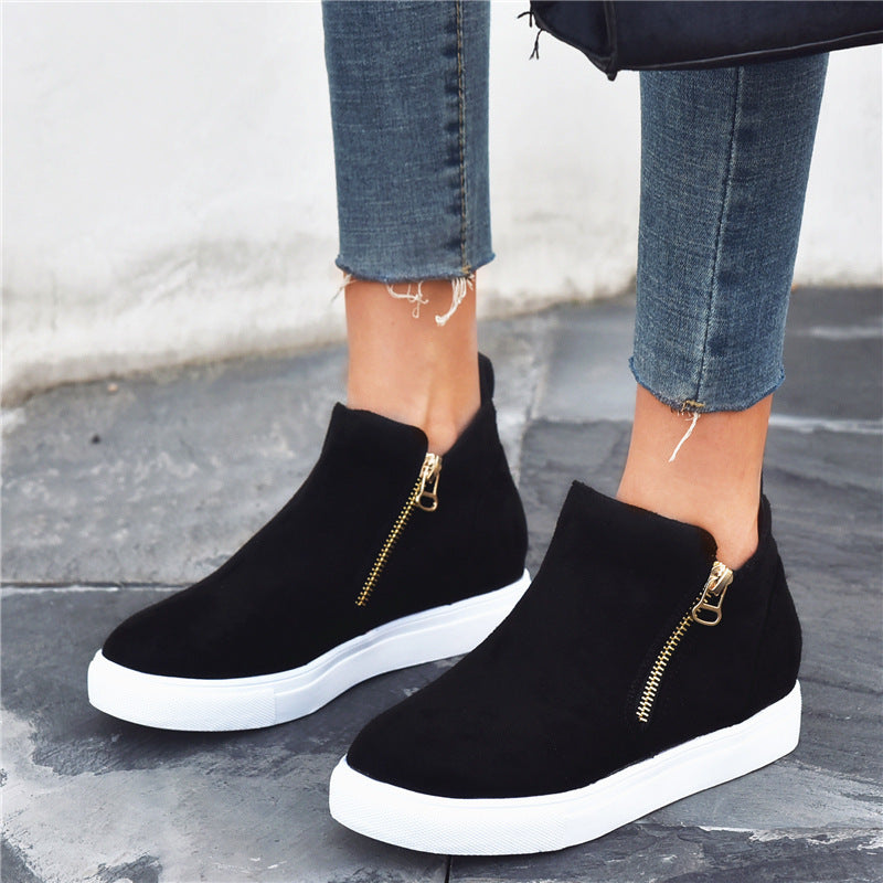Chic Suede Round Toe Flats by Greta 
