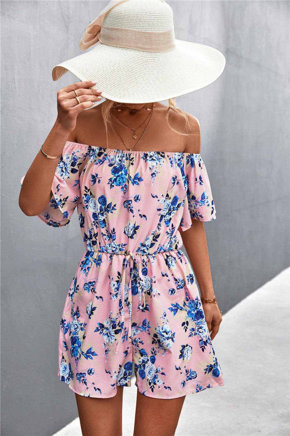 Floral Off-Shoulder Greta  Jumpsuit