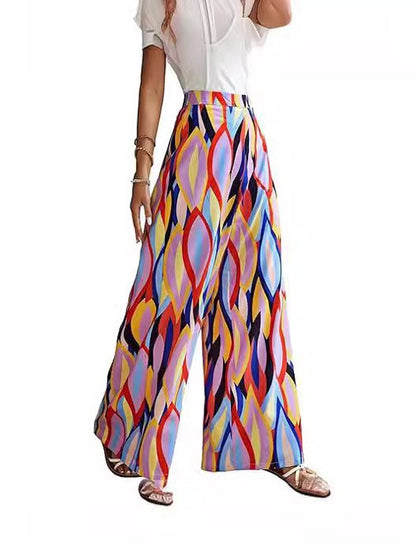 Vibrant Printed Greta  Bootcut Pants