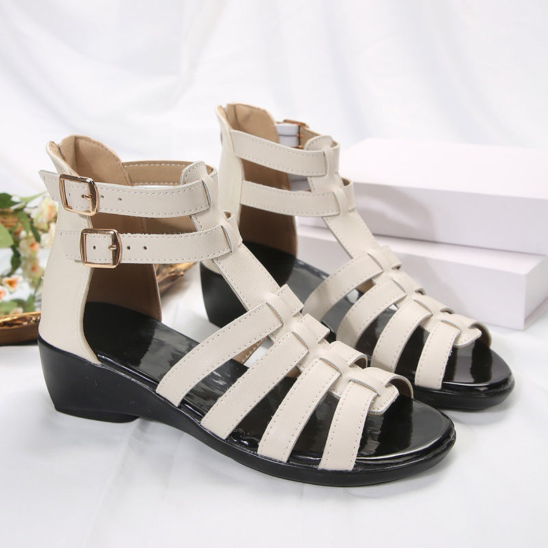 Chic Hollow-Out Wedge Sandals by Greta 