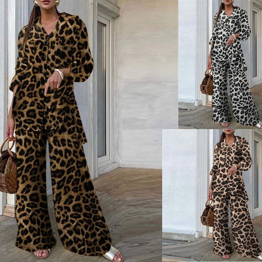 Leopard Print Loose Set by Greta 