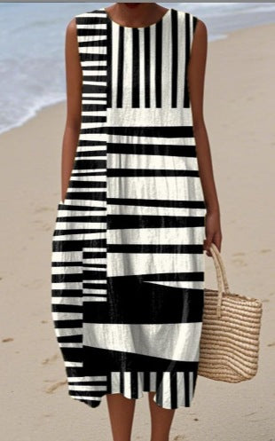 Pinterest-Inspired Greta  Sleeveless Summer Dress