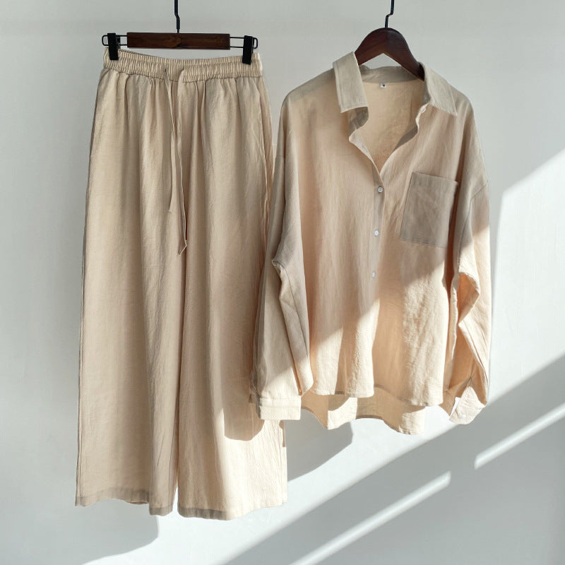 Relaxed Cotton Linen Set by Greta 