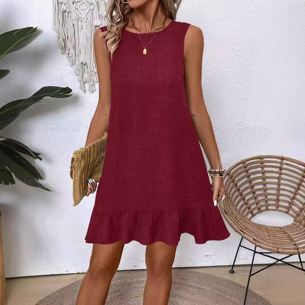 Ruffle Sleeveless Summer Dress by Greta 