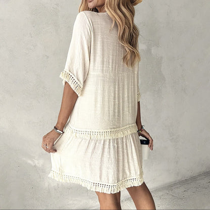 Chic V-Neck Summer Dress Greta 