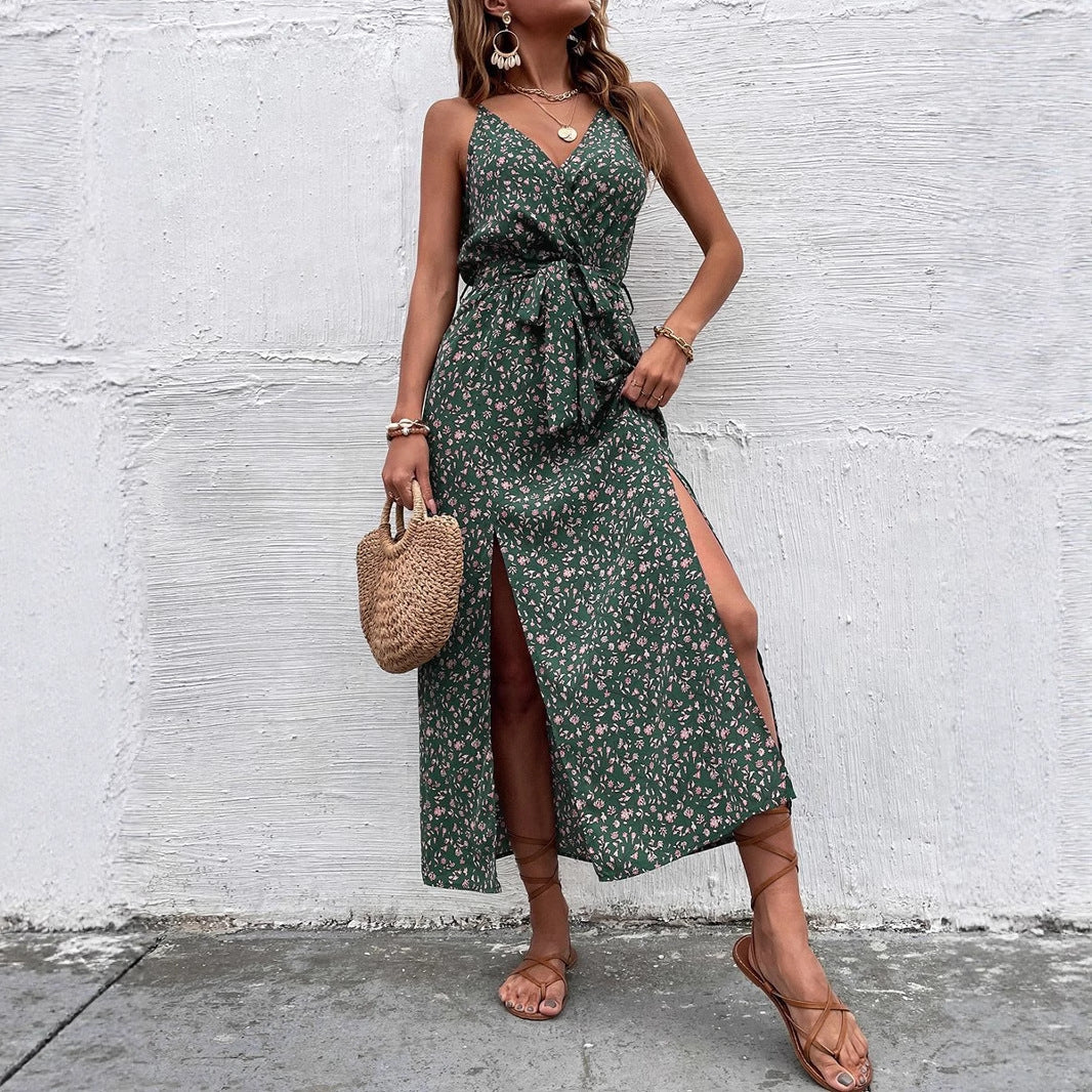 Bohemian Floral Greta  Summer Strap Dress