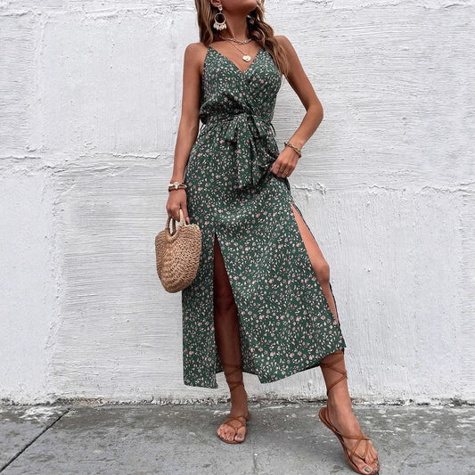 Bohemian Floral Greta  Summer Strap Dress