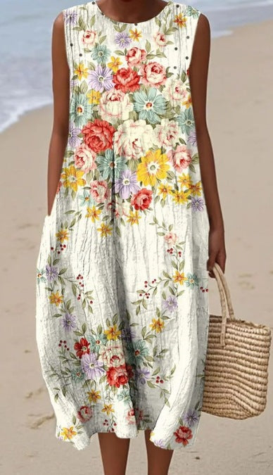 Pinterest-Inspired Greta  Sleeveless Summer Dress