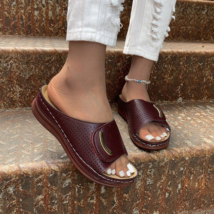 Hollow Platform Sandals Greta  Women’s Slides