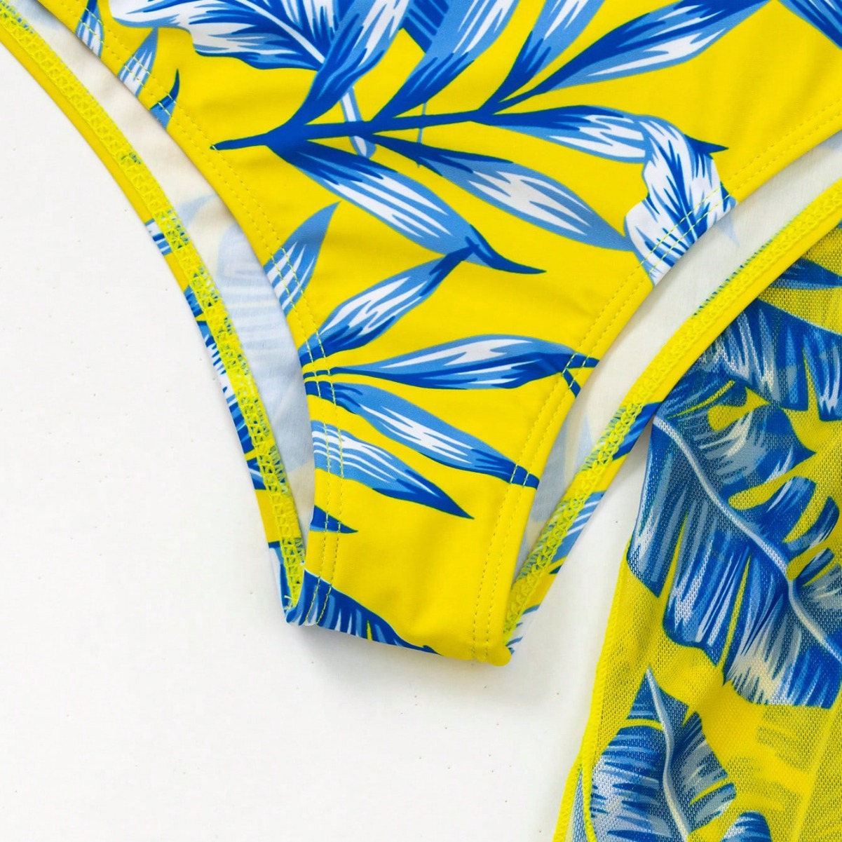 Vibrant Maple Leaf High Waist Bikini by Greta 