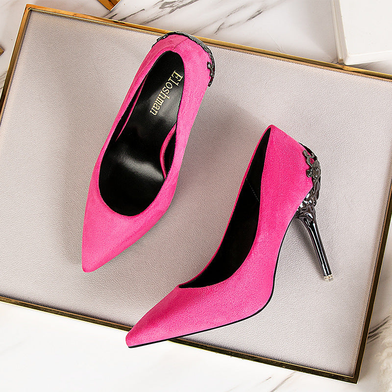 Elegant Suede High Heels by Greta 