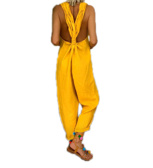 Vibrant Cotton Jumpsuit by Greta 
