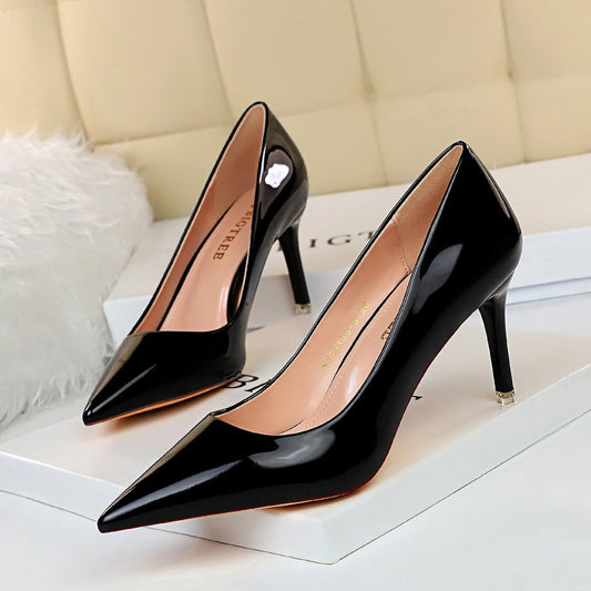 Elegant Black Greta  Stiletto Heels
