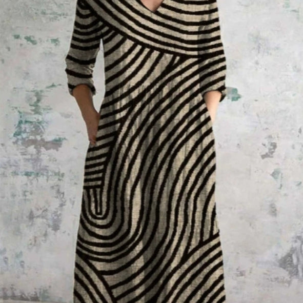 Urban Stripe Greta  Summer Maxi Dress