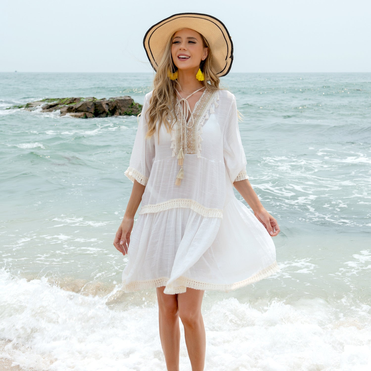 Chic V-Neck Summer Dress Greta 