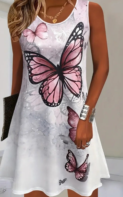 Turtle Print Sleeveless Dress by Greta 
