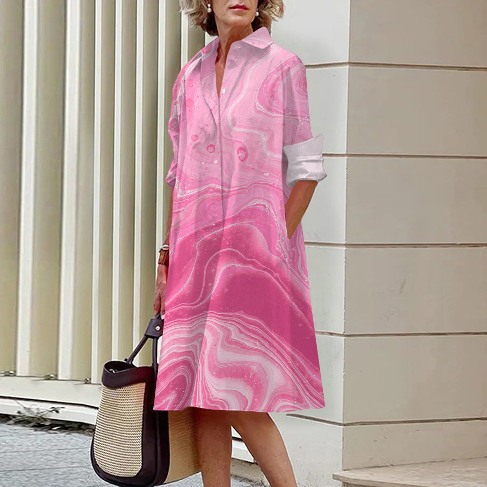 Vibrant Summer Shirt Dress by Greta 