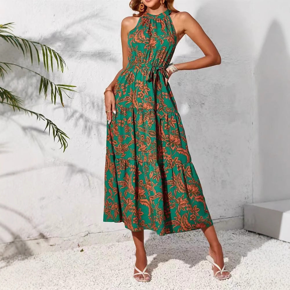 Boho Floral Greta  Sleeveless Summer Dress