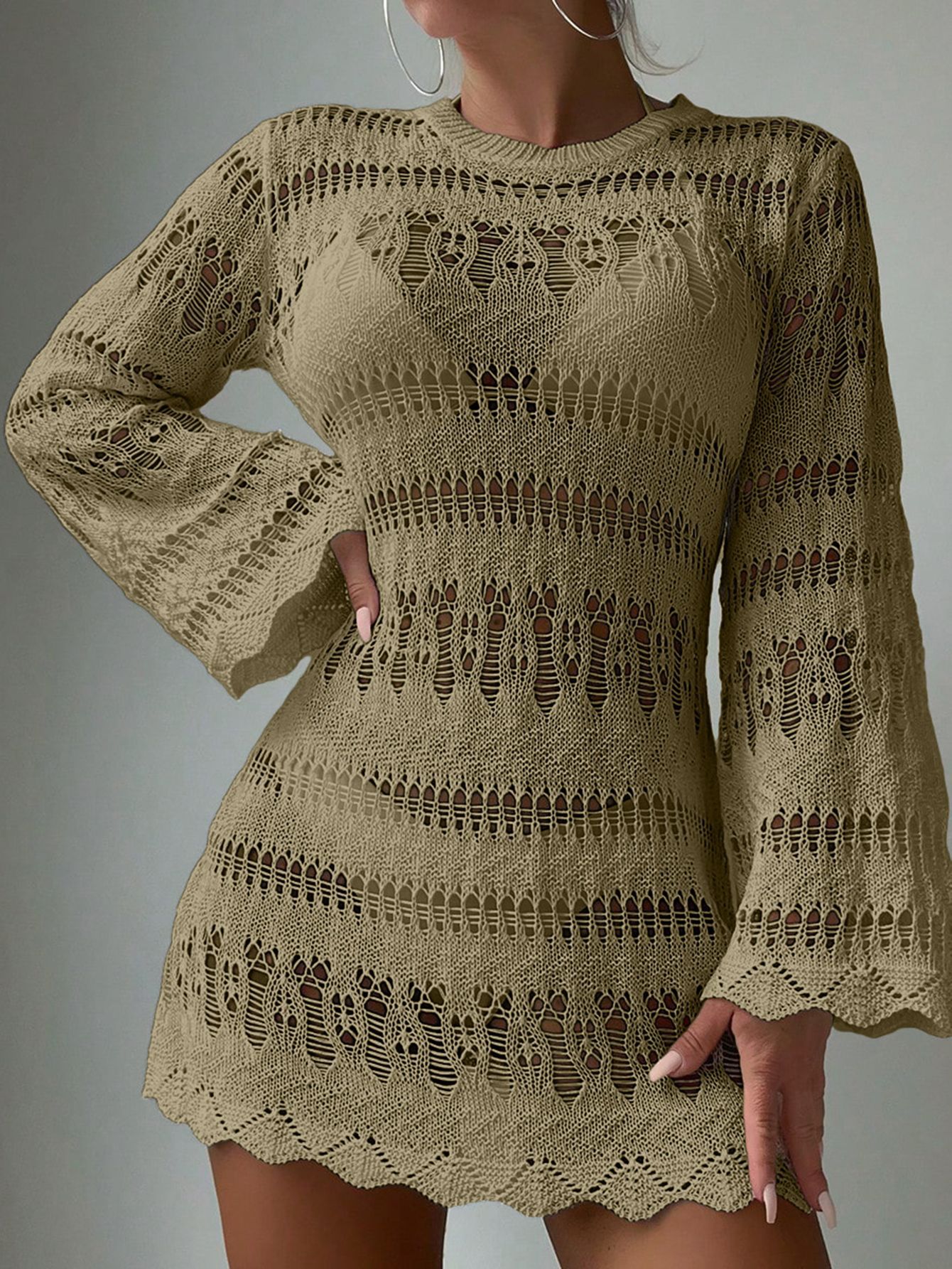 Chic Crochet Greta  Beach Bikini Cover Up