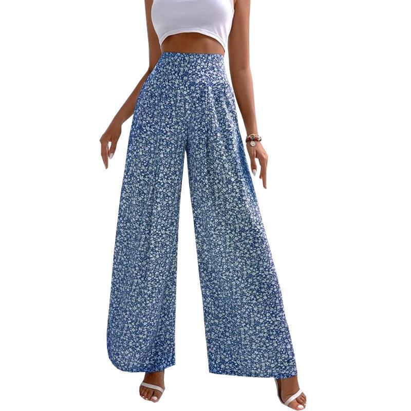 Floral Wide Leg Greta  Casual Pants
