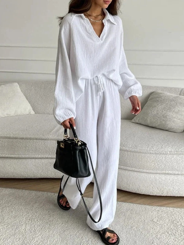 Chic Greta  Loose Fit Long Sleeve Set