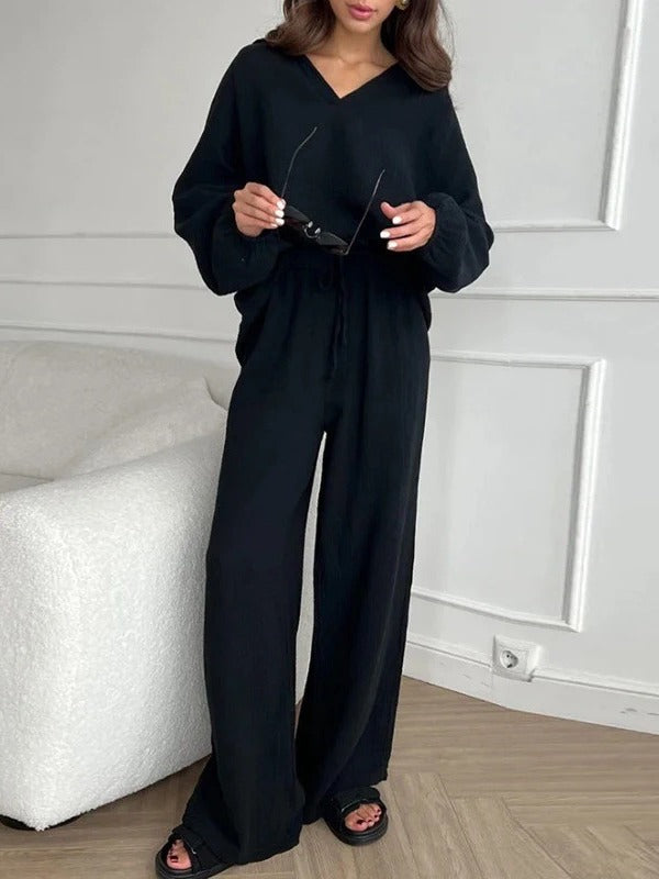 Chic Greta  Loose Fit Long Sleeve Set